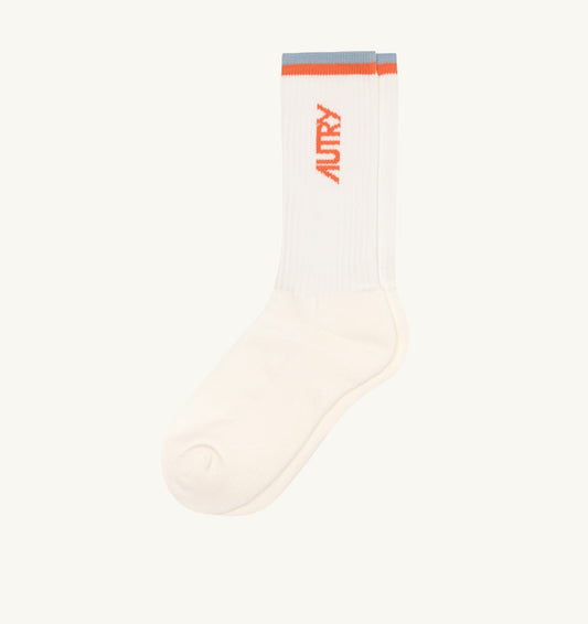 AUTRY Woman|Man JACQUARD STRIPED SOCKS WITH LOGO UNISEX