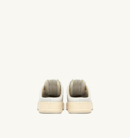 AUTRY Man MEDALIST MULE SNEAKERS IN NAPA LEATHER COLOR WHITE