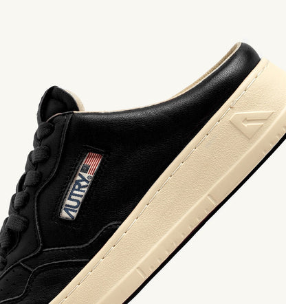 AUTRY Man MEDALIST MULE SNEAKERS IN NAPA LEATHER COLOR BLACK
