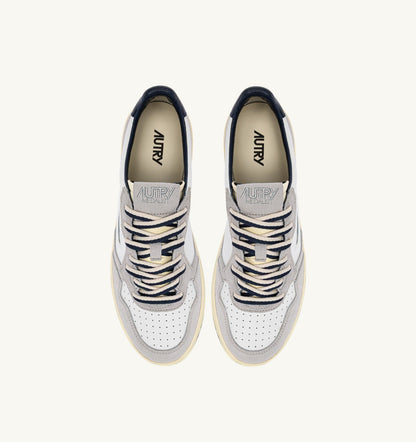 AUTRY Man MEDALIST LOW SNEAKERS IN VAPOR AND SPACE SUEDE AND LEATHER