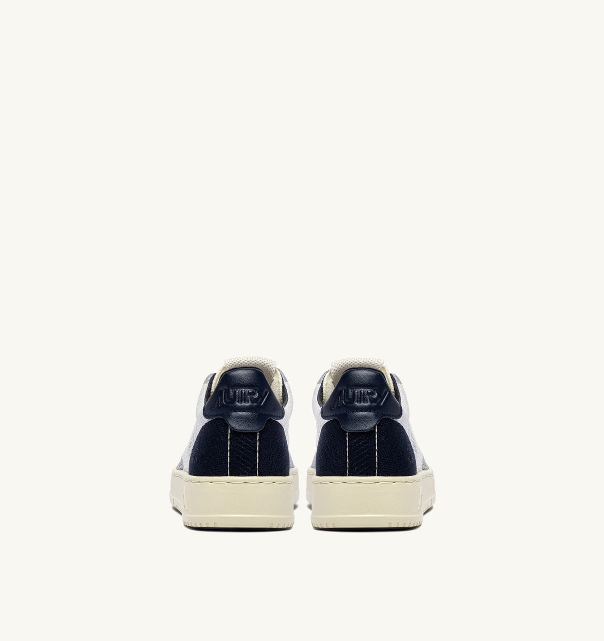 AUTRY Man MEDALIST EASEKNIT LOW SNEAKERS IN IVORY WHITE SPACE AND LOFT KNIT