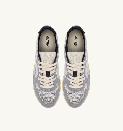 AUTRY Man MEDALIST EASEKNIT LOW SNEAKERS IN IVORY WHITE SPACE AND LOFT KNIT