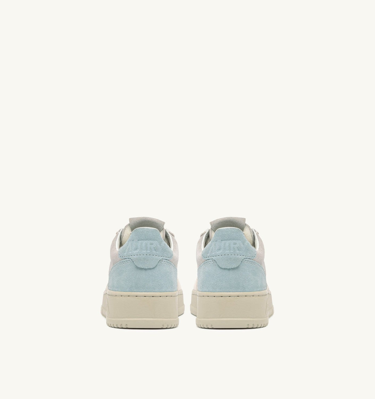 AUTRY Man MEDALIST LOW TRICOLOR SNEAKERS IN SUEDE COLOR WHITE SKY AND LOFT