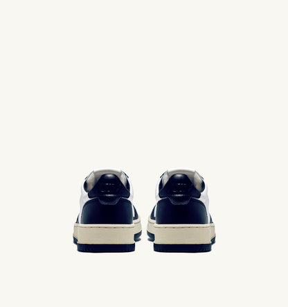 AUTRY Man MEDALIST LOW BICOLOR SNEAKERS IN WHITE AND BLUE LEATHER