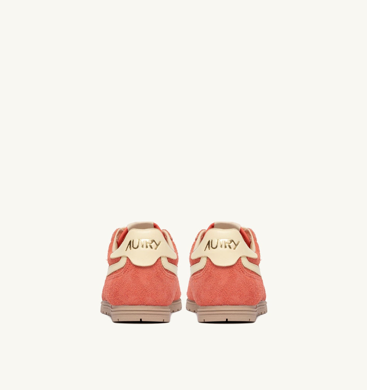 AUTRY Man WINDSPIN SNEAKERS IN BLUSH AND RUTABAGA SUEDE AND LEATHER
