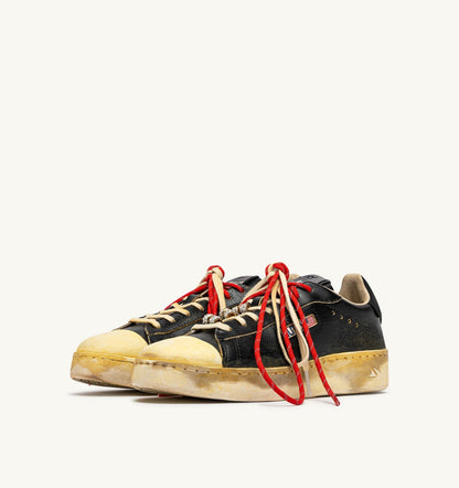 AUTRY Man DALLAS LOW SUPER VINTAGE SNEAKERS IN BLACK LEATHER