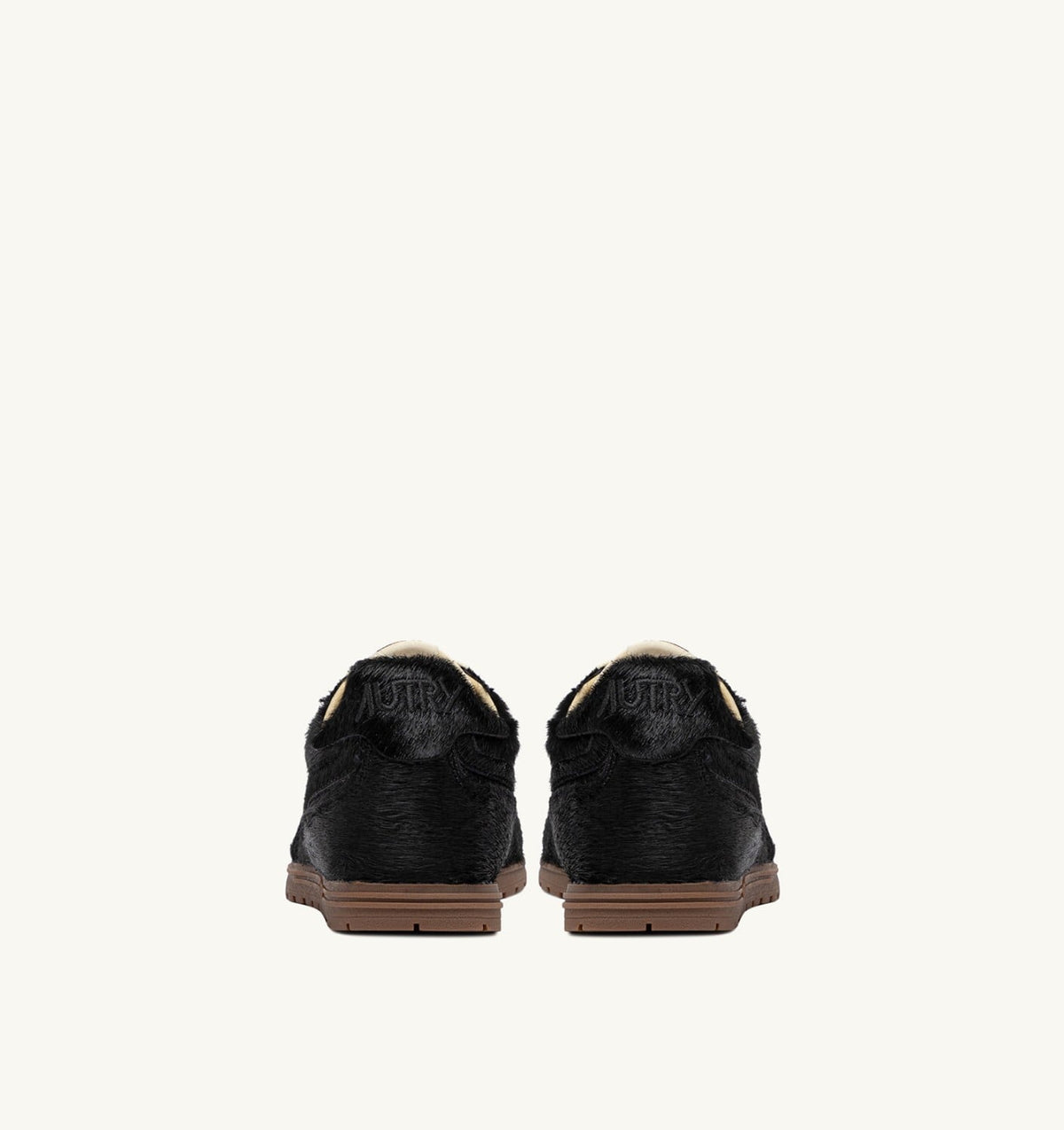AUTRY Woman WINDSPIN SNEAKERS IN BLACK PONY HAIR EFFECT