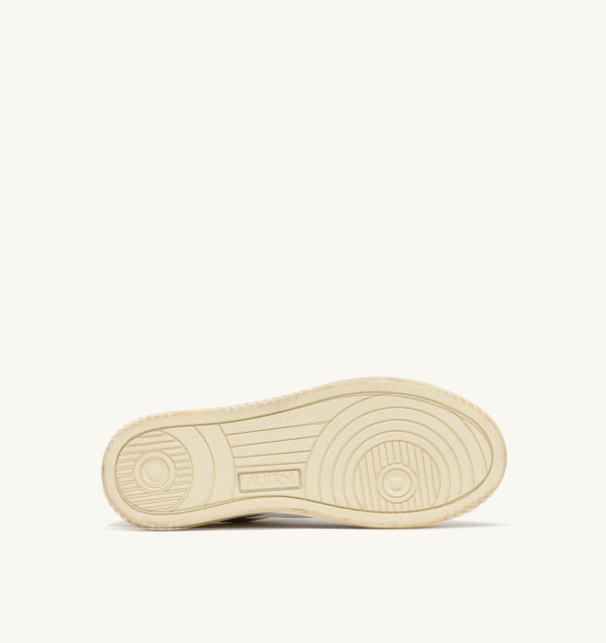 AUTRY Woman MEDALIST LOW SUPER VINTAGE SNEAKERS IN VANILLA WHITE AND MAUVE LEATHER