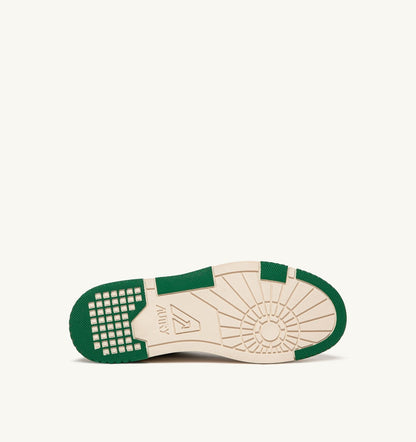 AUTRY Woman CLC LOW SNEAKERS IN WHITE LEATHER AND AMAZON SUEDE