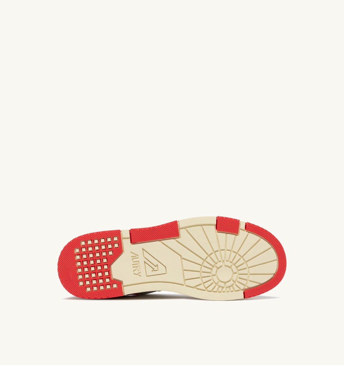 AUTRY Woman SNEAKERS CLC LOW IN WHITE LEATHER AND RED VIRGIN