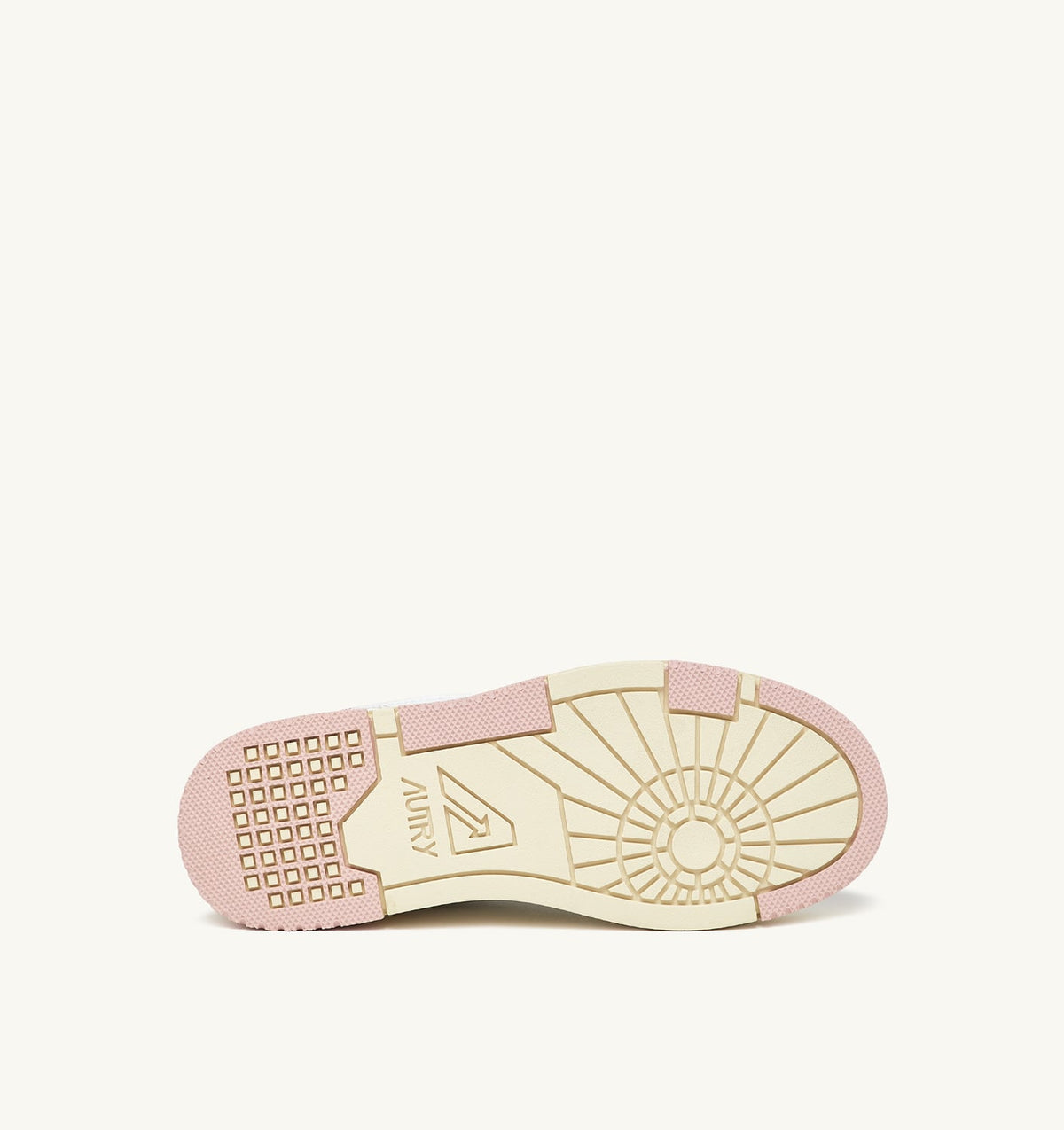 AUTRY Woman CLC LOW SNEAKERS IN WHITE LEATHER AND POWDER PINK SUEDE