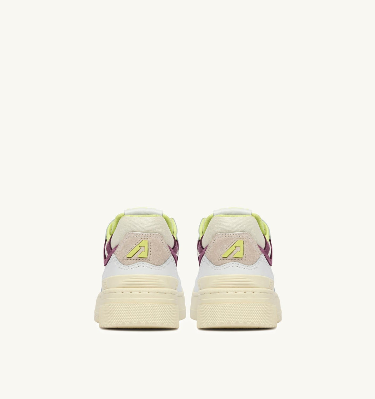 AUTRY Woman SNEAKERS CLC LOW IN WHITE AND FIRENZE LEATHER