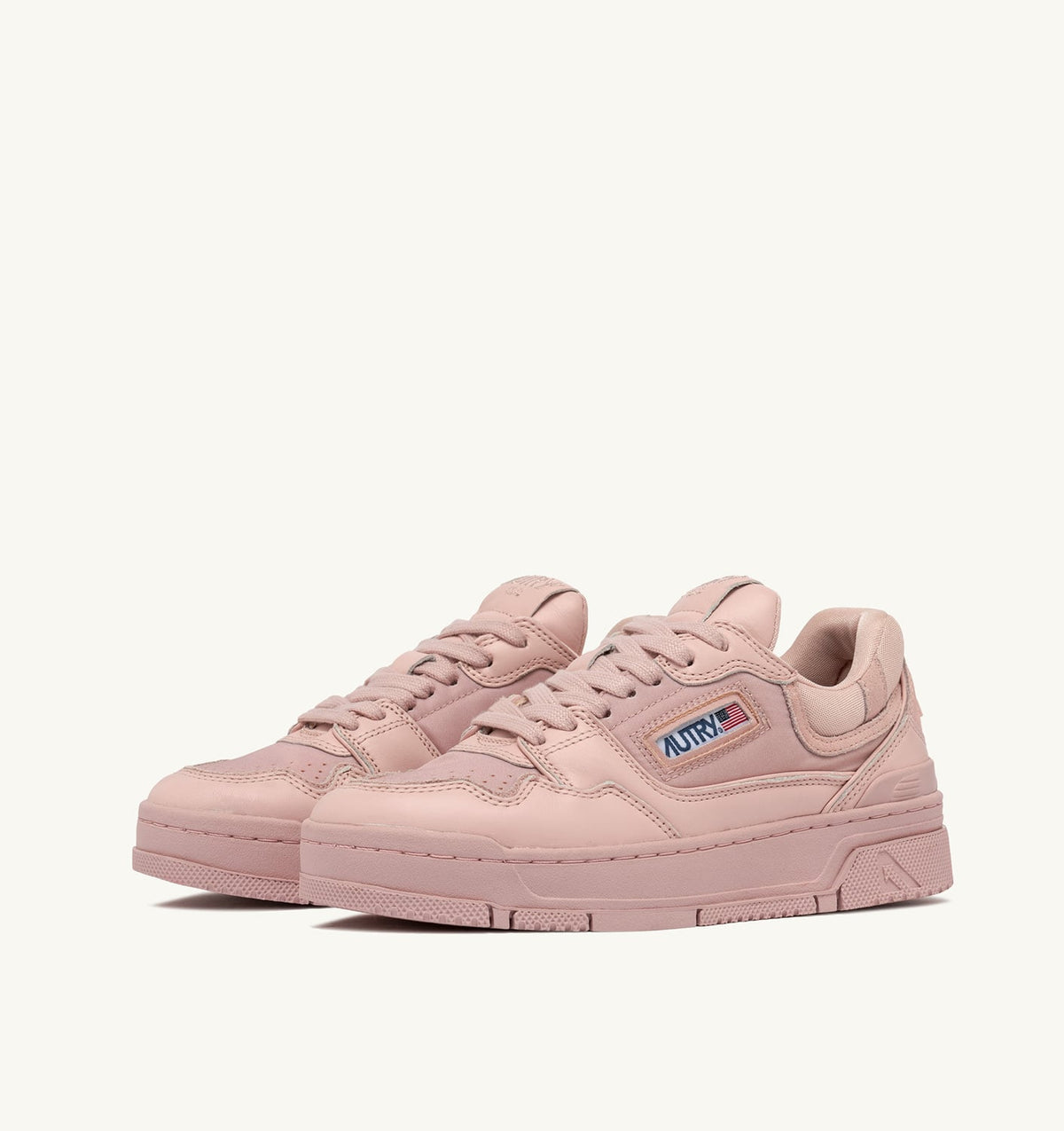 AUTRY Woman CLC LOW SNEAKERS IN PEACH WHIP LEATHER
