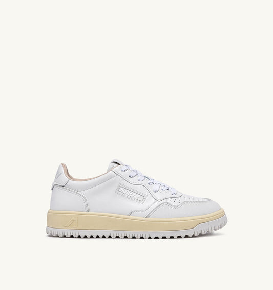 AUTRY Woman GOLF LOW SNEAKERS IN WHITE LEATHER