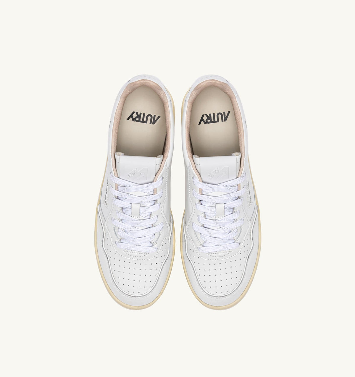 AUTRY Woman GOLF LOW SNEAKERS IN WHITE LEATHER