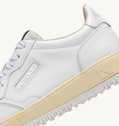 AUTRY Woman GOLF LOW SNEAKERS IN WHITE LEATHER