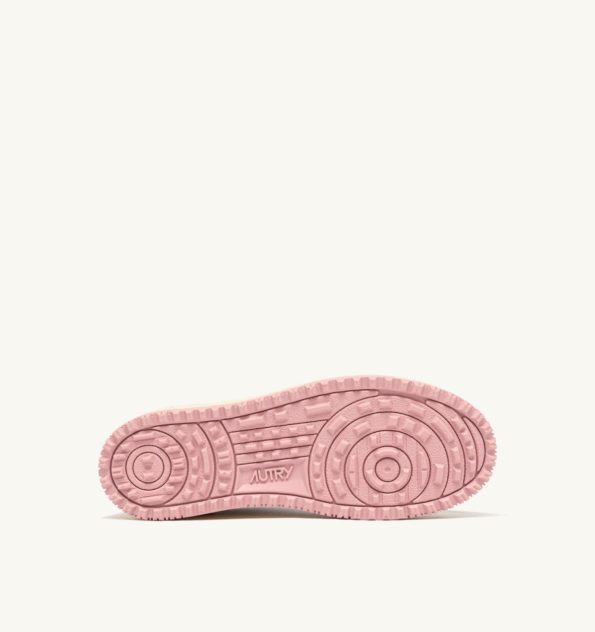 AUTRY Woman GOLF LOW SNEAKERS IN WHITE AND CORAL BLUSH LEATHER