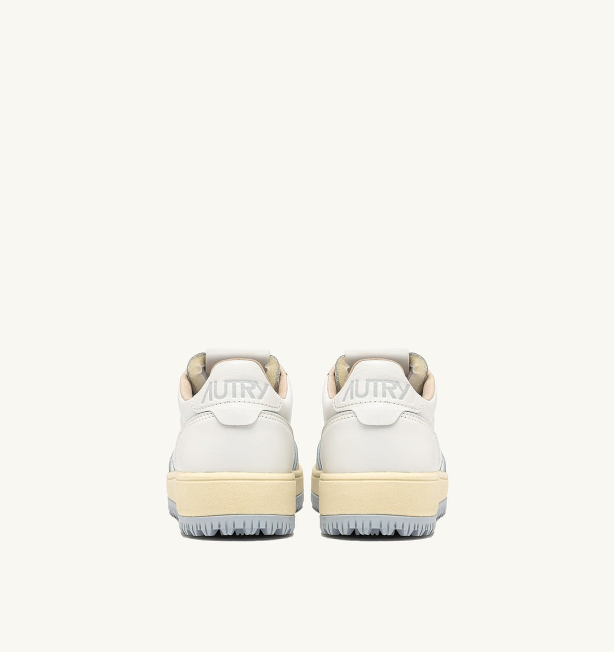 AUTRY Woman GOLF LOW SNEAKERS IN LEATHER COLOR WHITE AND PEARL BLUE