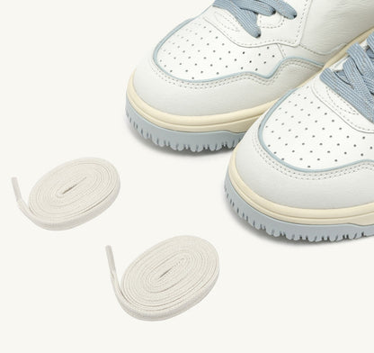 AUTRY Woman GOLF LOW SNEAKERS IN LEATHER COLOR WHITE AND PEARL BLUE