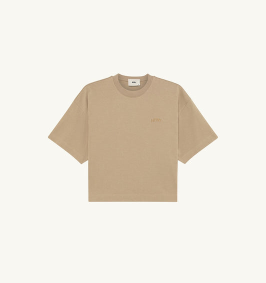 AUTRY Woman BOXY T-SHIRT WITH TONAL LOGO FOR WOMAN