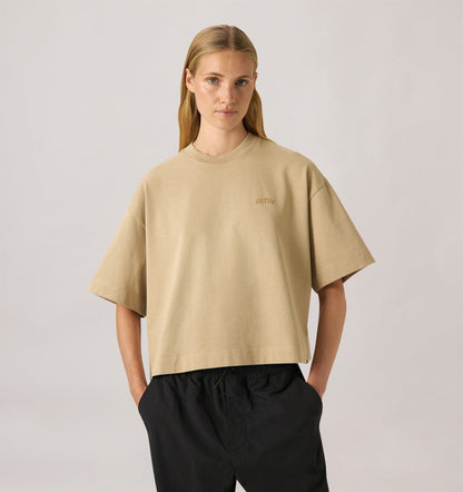 AUTRY Woman BOXY T-SHIRT WITH TONAL LOGO FOR WOMAN