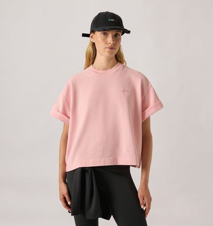 AUTRY Woman BOXY T-SHIRT WITH TONAL LOGO FOR WOMAN