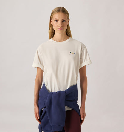 AUTRY Woman|Man T-SHIRT WITH MULTICOLOR LOGO UNISEX