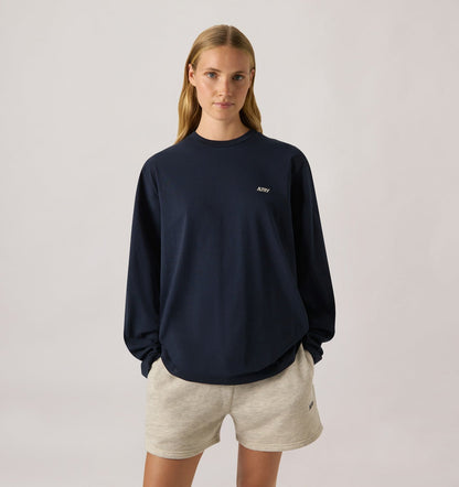AUTRY Woman|Man LONG-SLEEVE EMBROIDERED LOGO TEE UNISEX