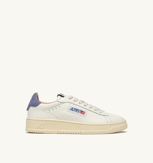 AUTRY Woman DALLAS LOW SNEAKERS IN MARSHMALLOW AND TEMPEST LEATHER