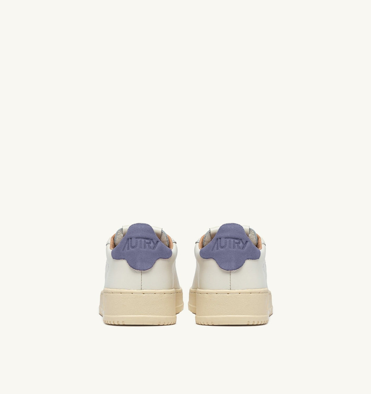 AUTRY Woman DALLAS LOW SNEAKERS IN MARSHMALLOW AND TEMPEST LEATHER