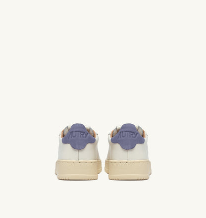 AUTRY Woman DALLAS LOW SNEAKERS IN MARSHMALLOW AND TEMPEST LEATHER