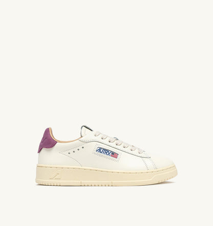 AUTRY Woman DALLAS LOW SNEAKERS IN FLORENCE AND MARSHMALLOW LEATHER