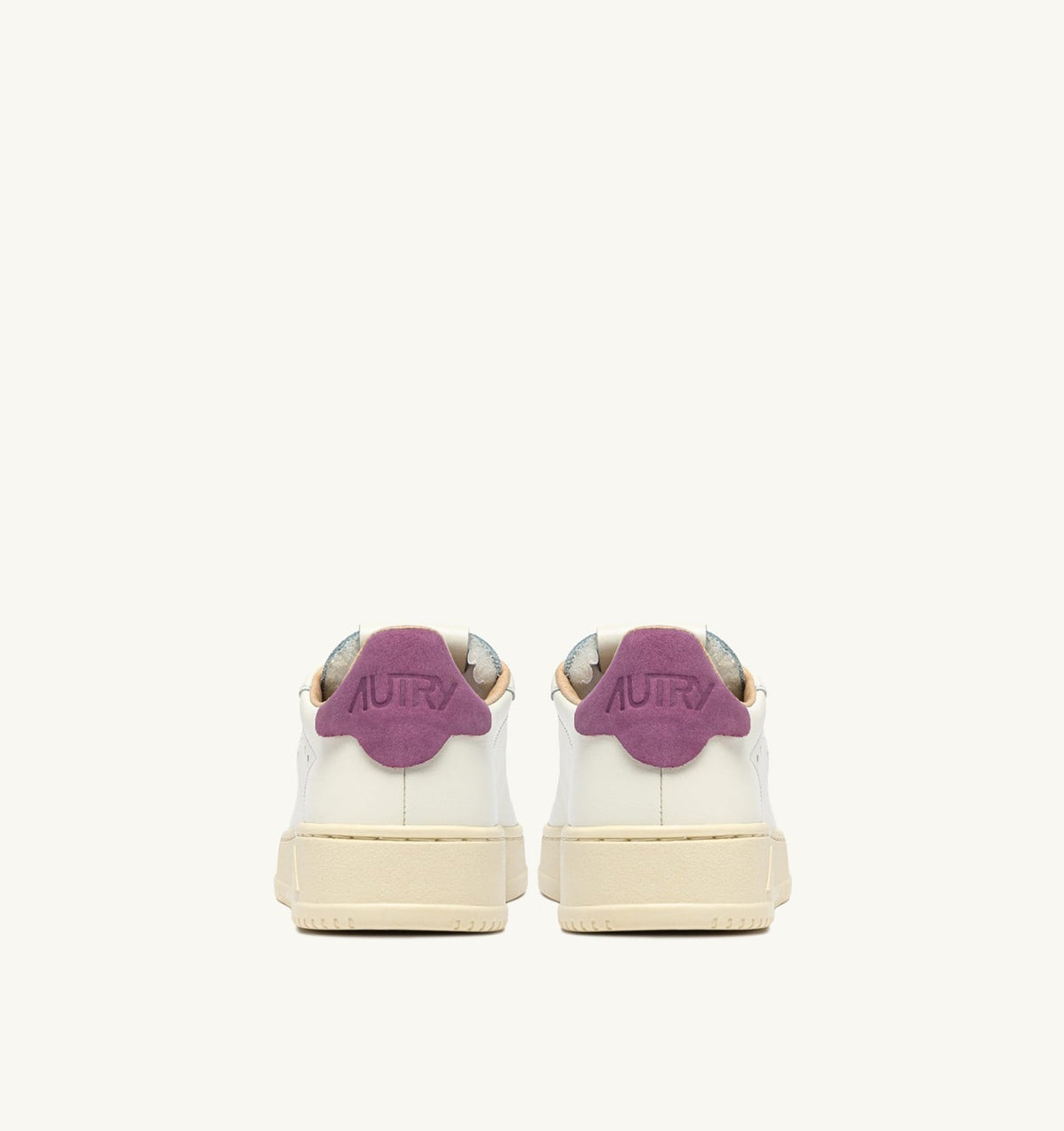 AUTRY Woman DALLAS LOW SNEAKERS IN FLORENCE AND MARSHMALLOW LEATHER