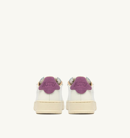 AUTRY Woman DALLAS LOW SNEAKERS IN FLORENCE AND MARSHMALLOW LEATHER