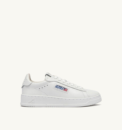 AUTRY Woman DALLAS LOW SNEAKERS IN WHITE LEATHER