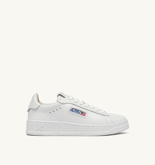 AUTRY Woman DALLAS LOW SNEAKERS IN WHITE LEATHER