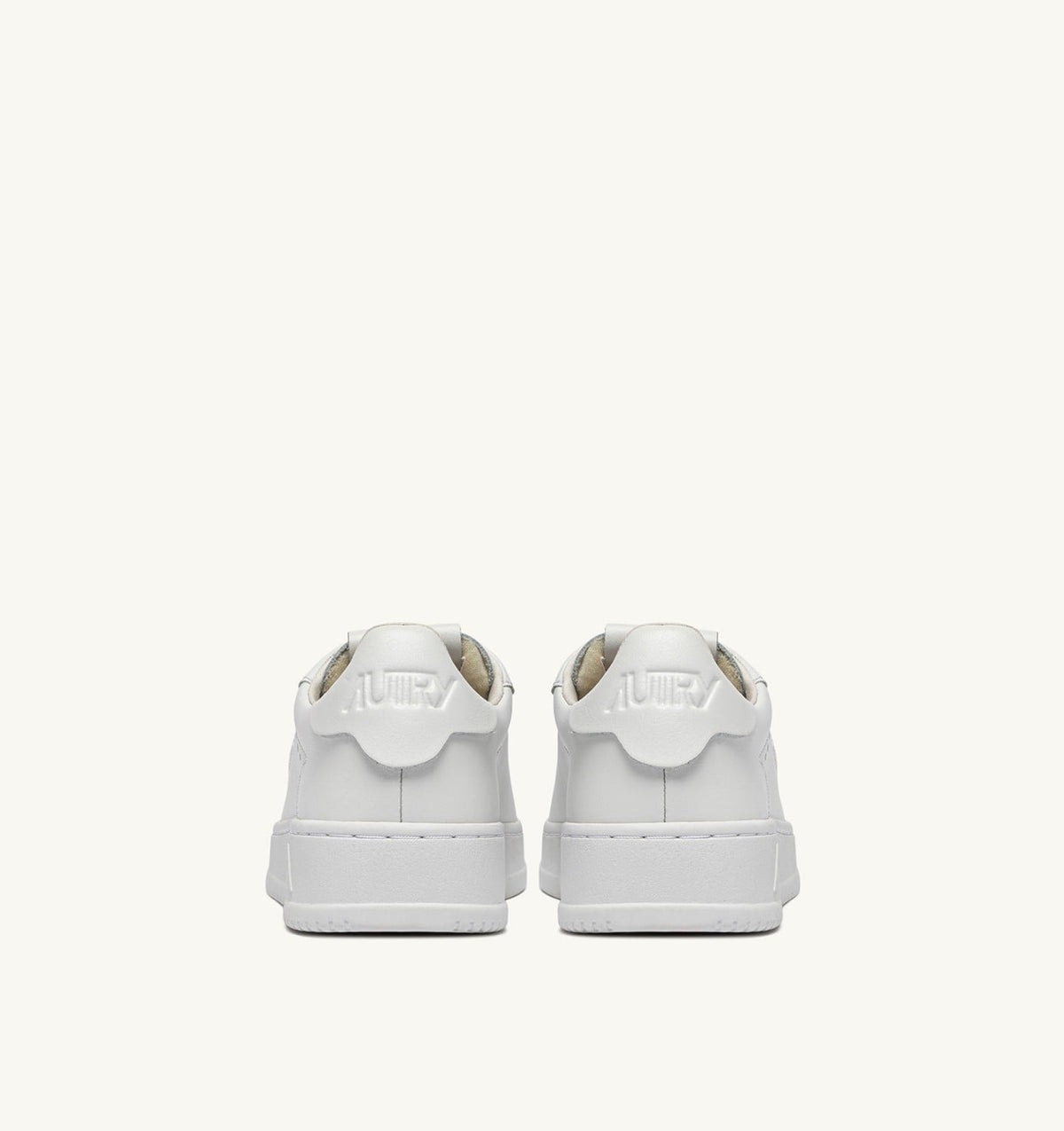 AUTRY Woman DALLAS LOW SNEAKERS IN WHITE LEATHER