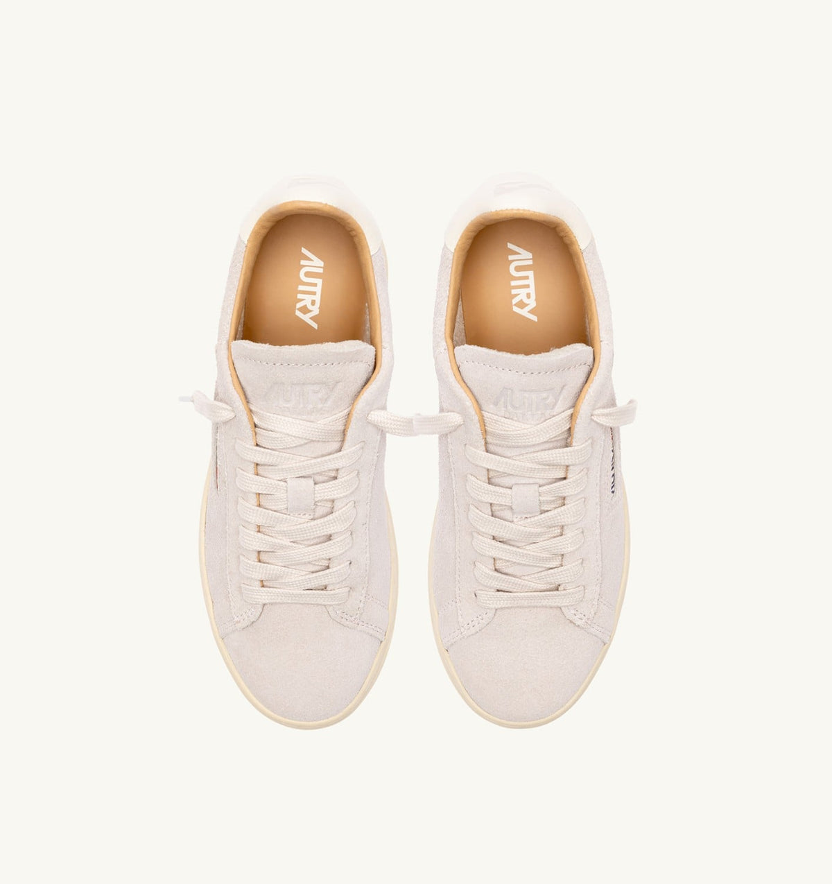 AUTRY Woman DALLAS LOW SNEAKERS IN WHITE SUEDE