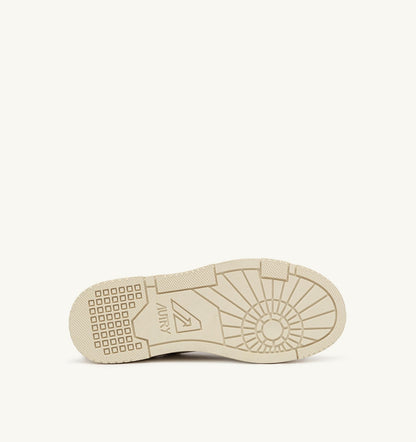AUTRY Woman CLC LOW SNEAKERS IN PLATINUM LEATHER AND SUEDE