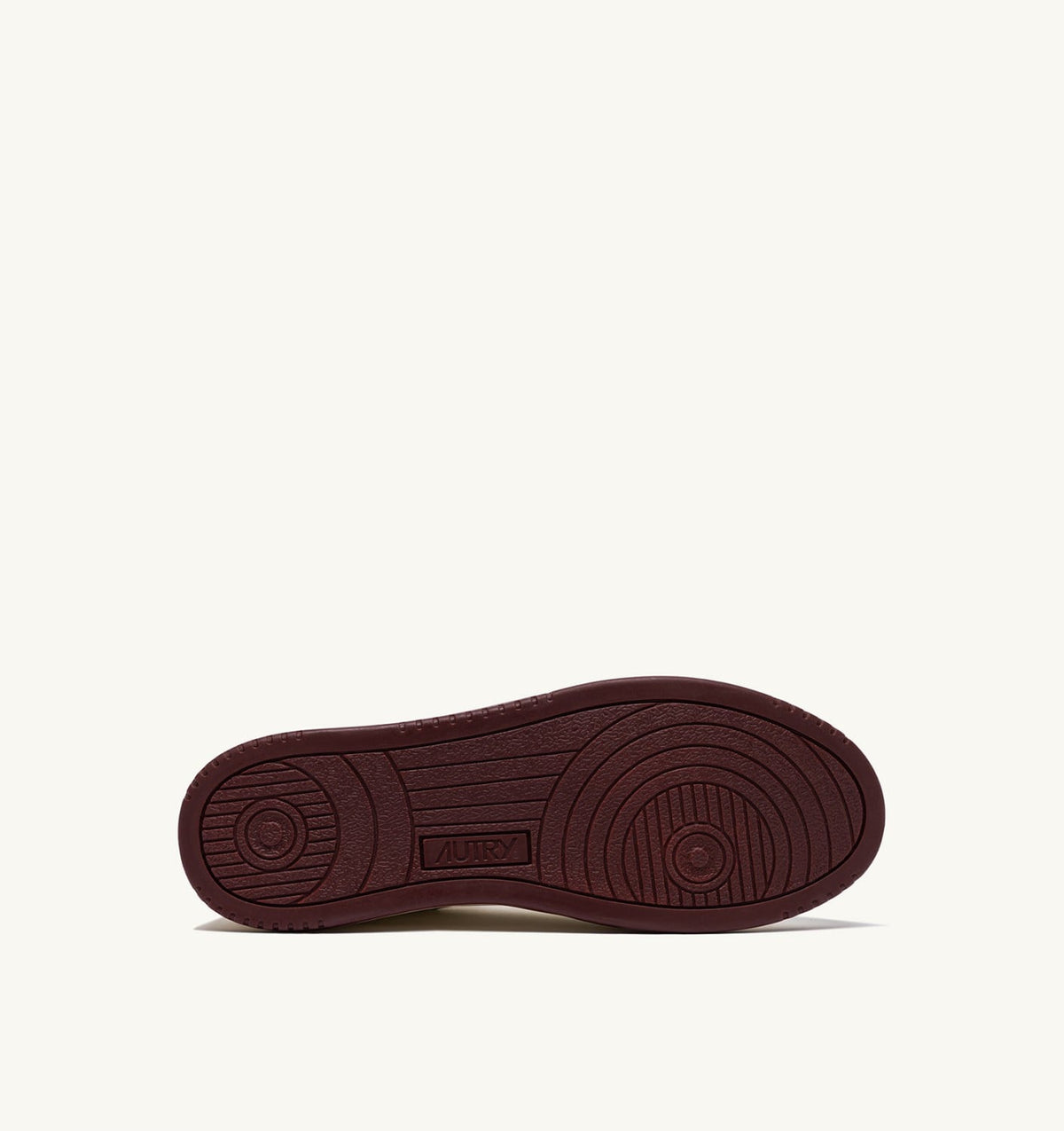 AUTRY Woman MED-WAY SNEAKERS IN LEATHER COLOR MARSHMALLOW AND SYRAH