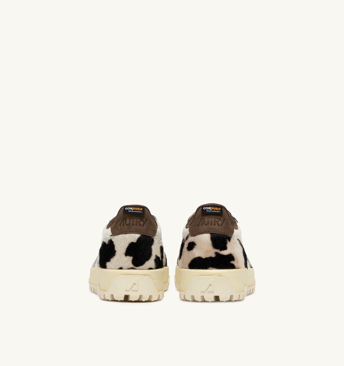 AUTRY Woman WILDPACE LOW SNEAKERS IN MARSHMALLOW AND COW CORDURA AND LEATHER