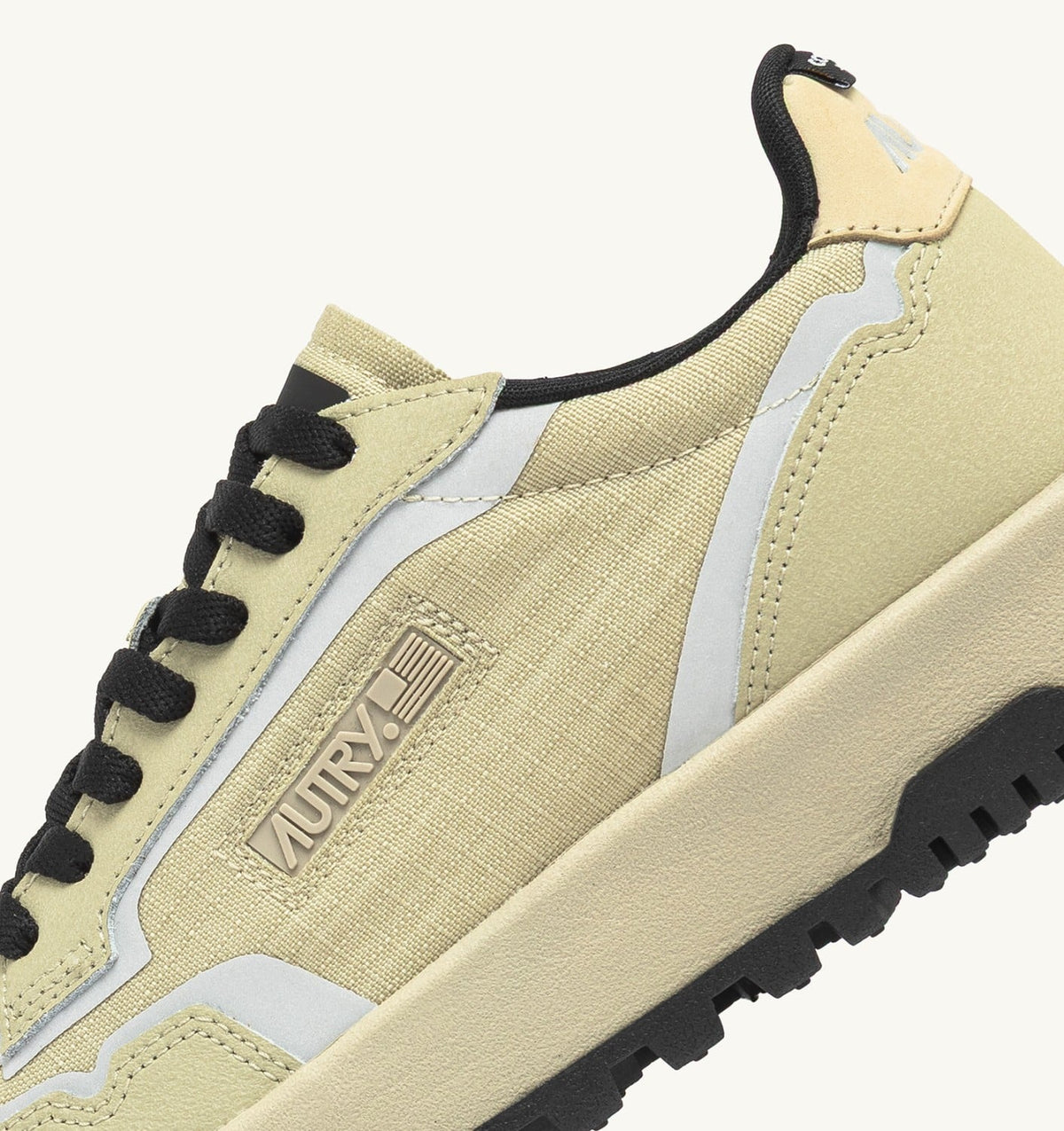 AUTRY Woman WILDPACE LOW SNEAKERS IN RIPSTOP NYLON AND LEATHER COLOR TIDAL FOAM AND REFLEX