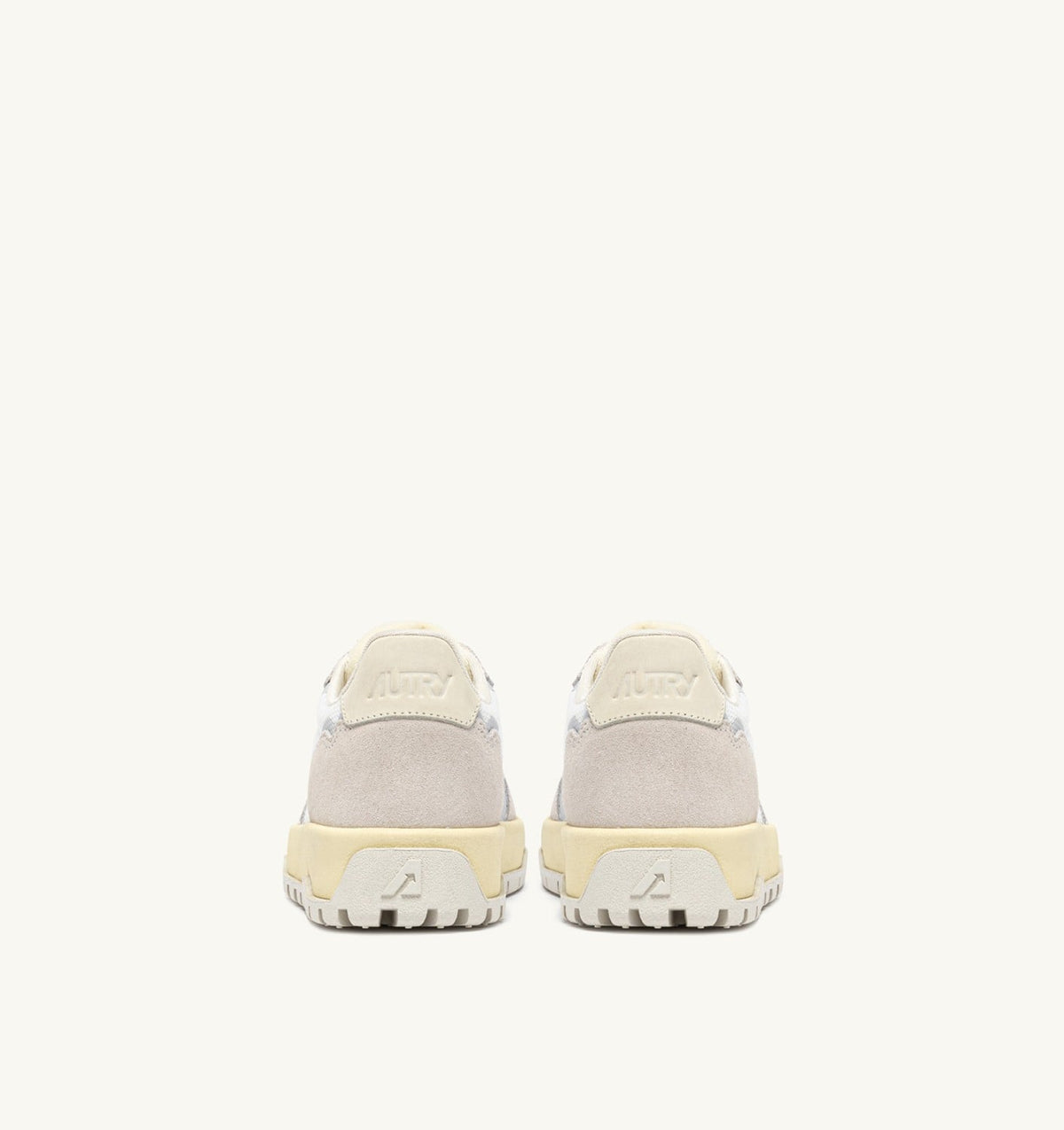 AUTRY Woman WILDPACE LOW SNEAKERS IN WHITE AND MARSHMALLOW DRAGON MESH AND SUEDE