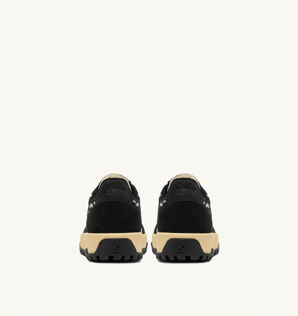 AUTRY Woman WILDPACE LOW SNEAKERS IN BLACK DRAGON MESH AND SUEDE