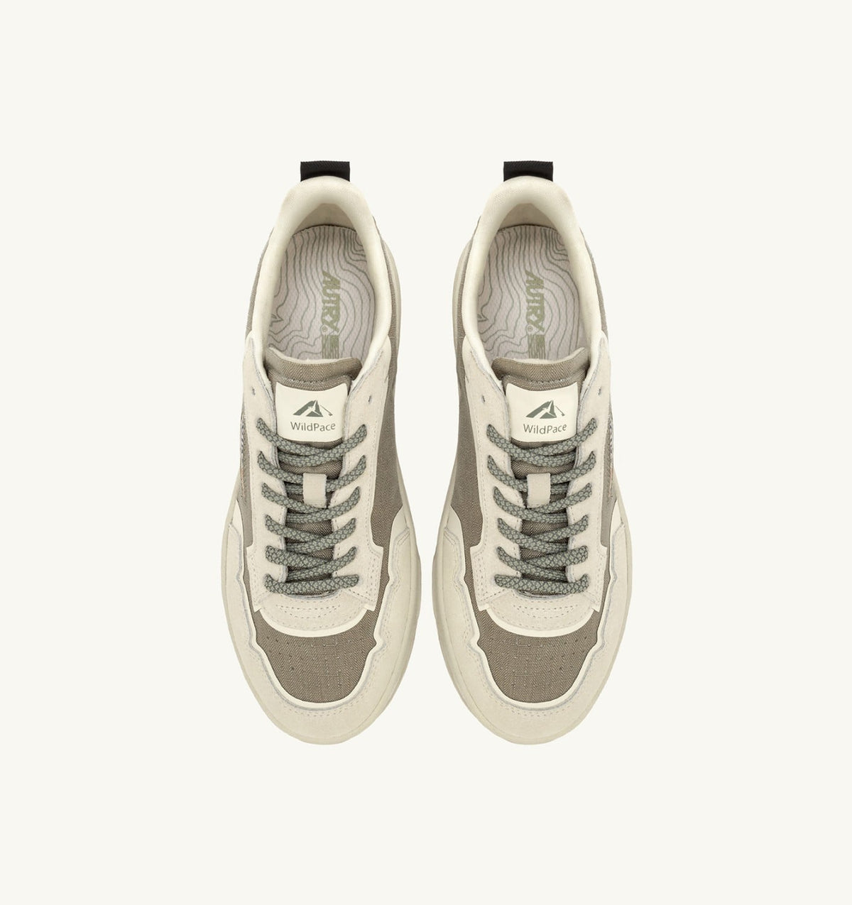 AUTRY Woman WILDPACE LOW SNEAKERS IN ELMOND AND WHITE CORDURA AND SUEDE