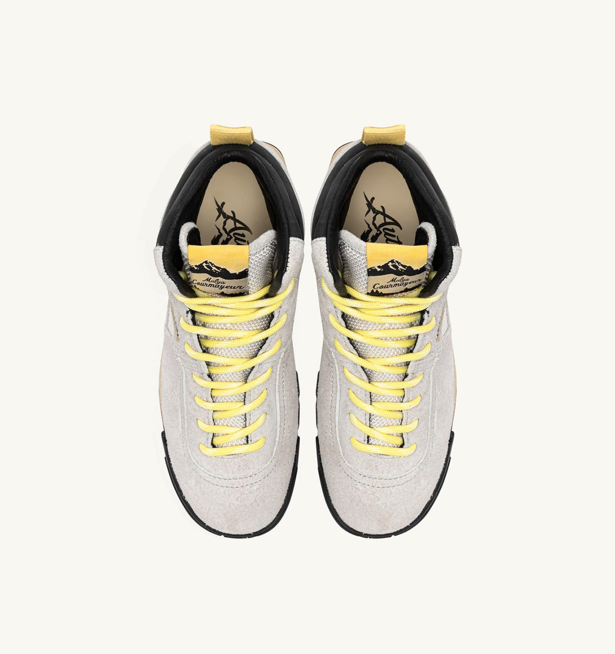 AUTRY Woman MALGA COURMAYEUR IN ICE AND LEMON DROP SUEDE