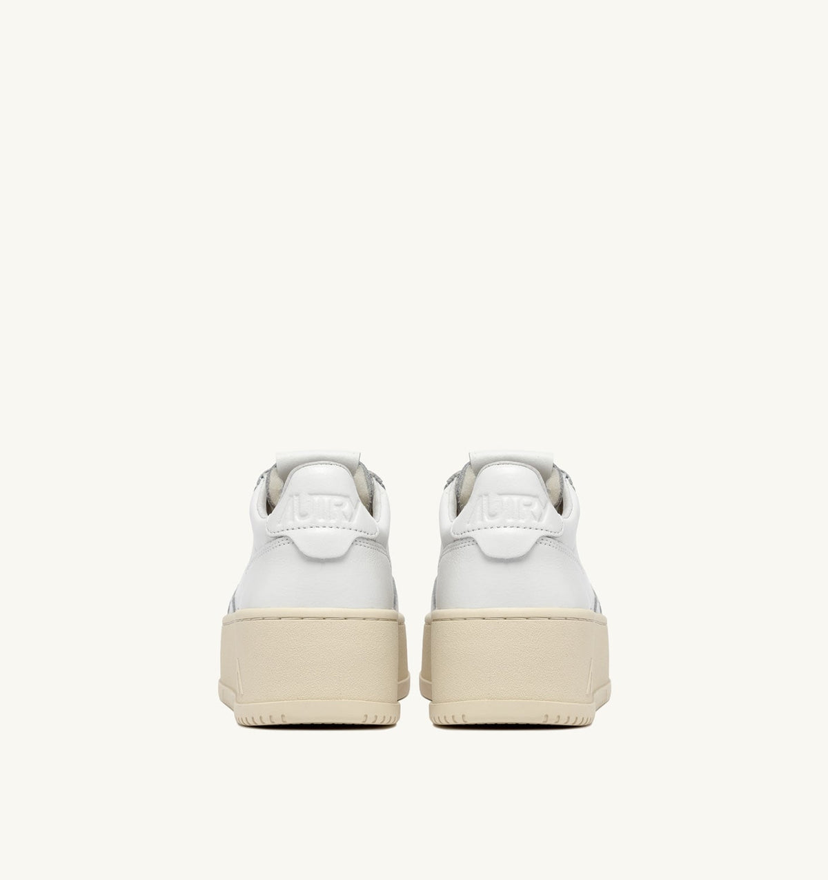 AUTRY Woman MEDALIST PLATFORM SNEAKERS IN WHITE LEATHER