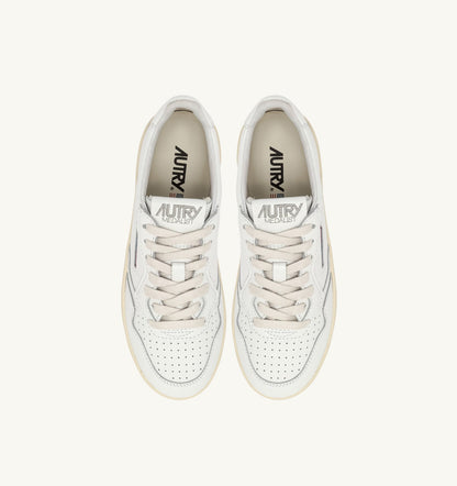 AUTRY Woman MEDALIST PLATFORM SNEAKERS IN WHITE LEATHER