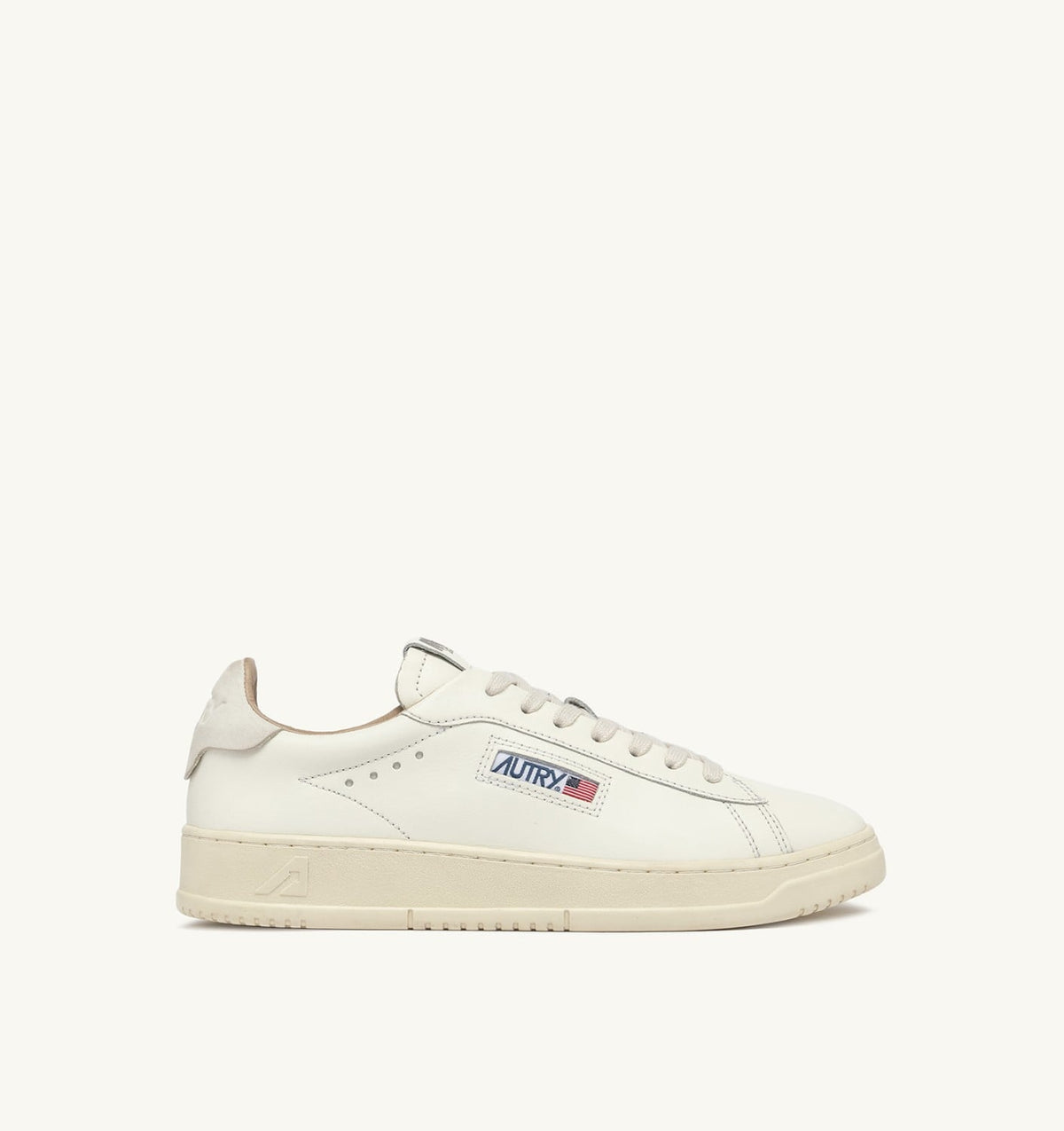 AUTRY Woman DALLAS LOW SNEAKERS IN WHITE LEATHER