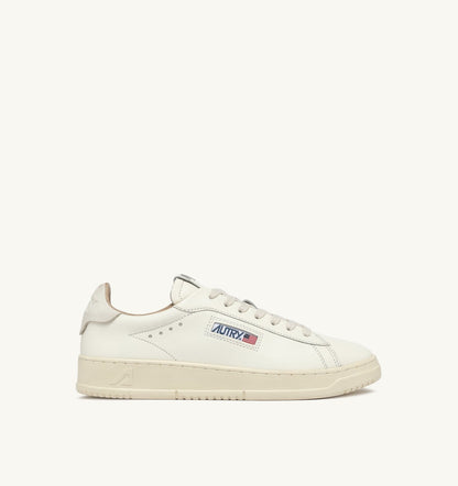 AUTRY Woman DALLAS LOW SNEAKERS IN WHITE LEATHER